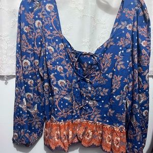 House of Harlow super cute long sleeve shirt XL NWOT